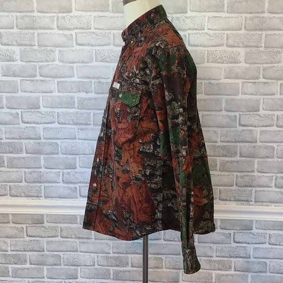 Mens Camo Shirt Jim Crumley's Outfitter Tough Brand Products M Canvas Utility - Picture 3 of 10